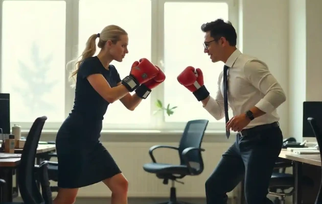 Business team in professional attire