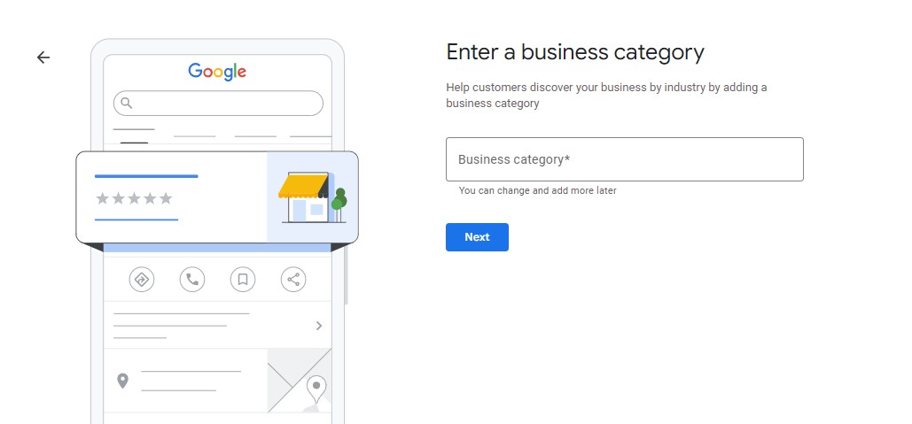 Choose your business category