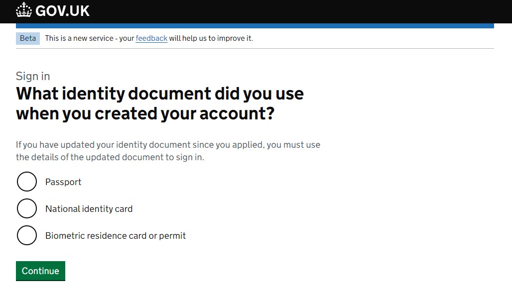 Provide identity documents