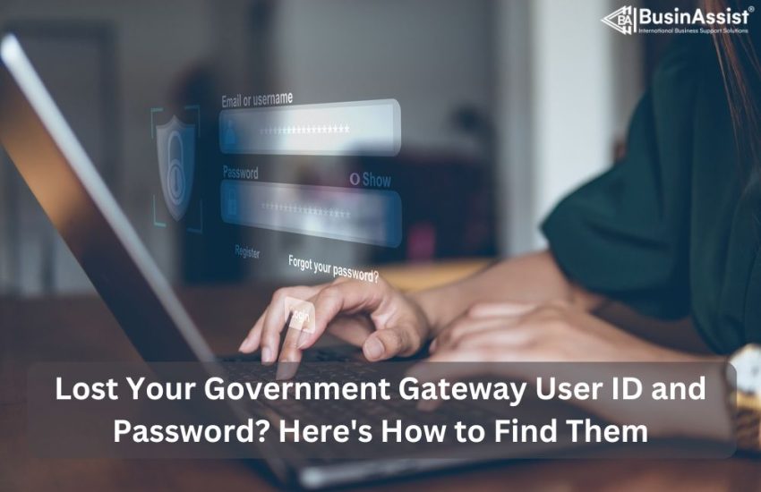 How do I Find my Government Gateway User Id and Password