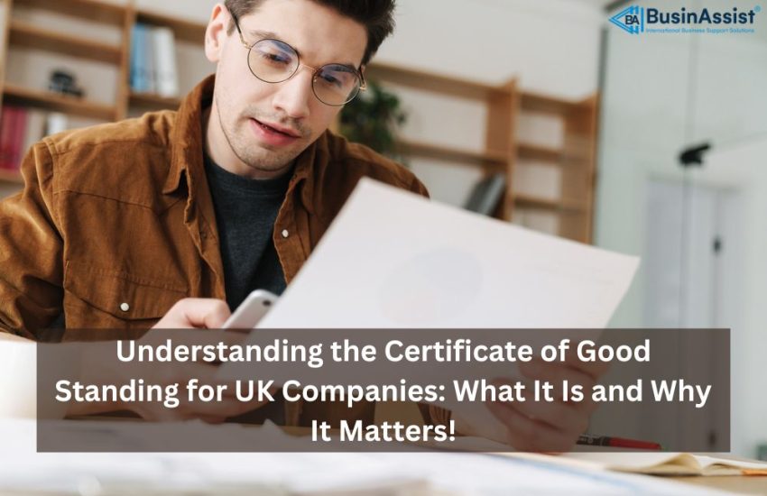 Certificate of Good Standing Companies House