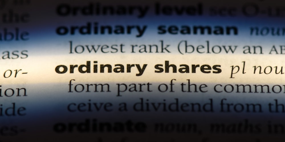 ordinary shares