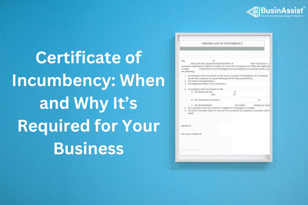 Certificate of Incumbency