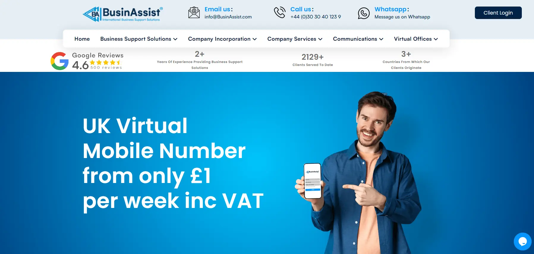 BusinAssist UK virtual number