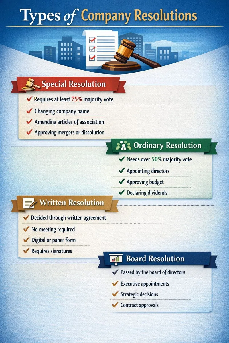 Types of company resolution