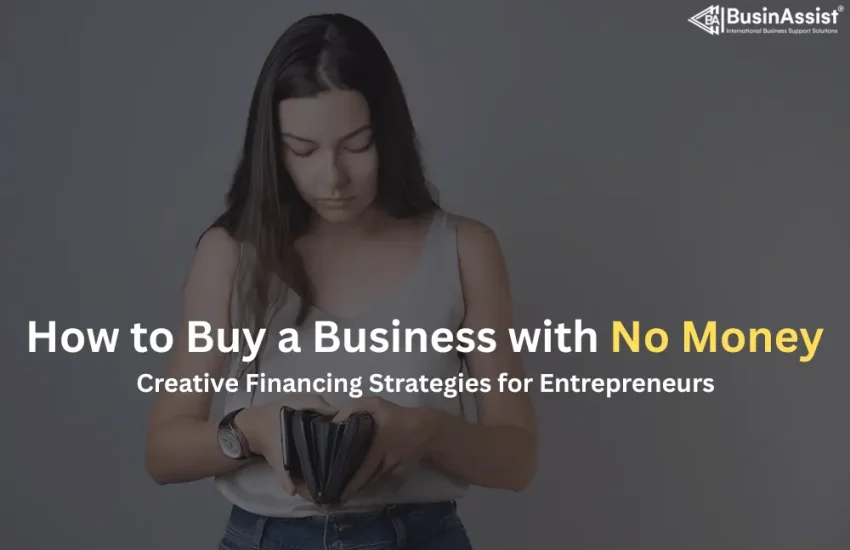 how to buy a business with no money uk